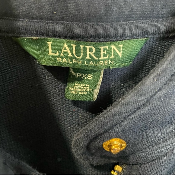 Ralph Lauren Green Tag Zip Up Jacket PXS Waist Tie Like New Stylish Cotton Blend - Picture 5 of 8